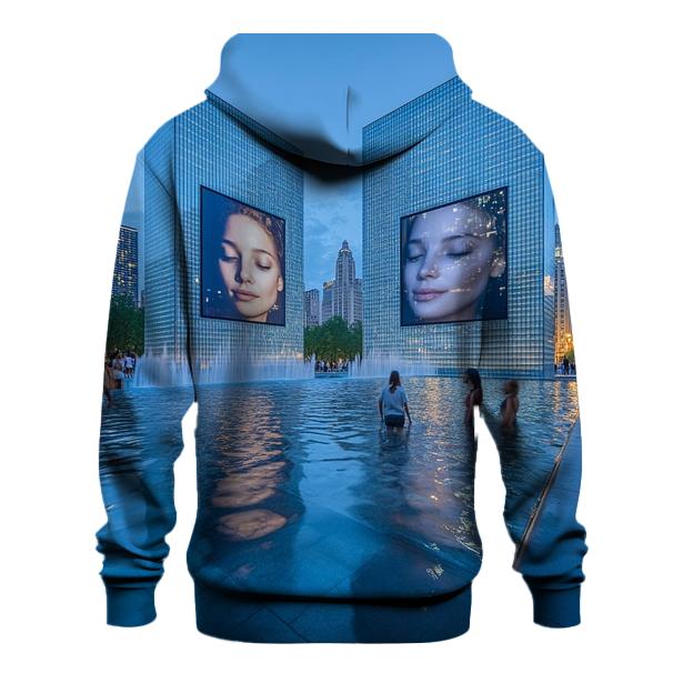 Crown Fountain - Chicago hoodie designs