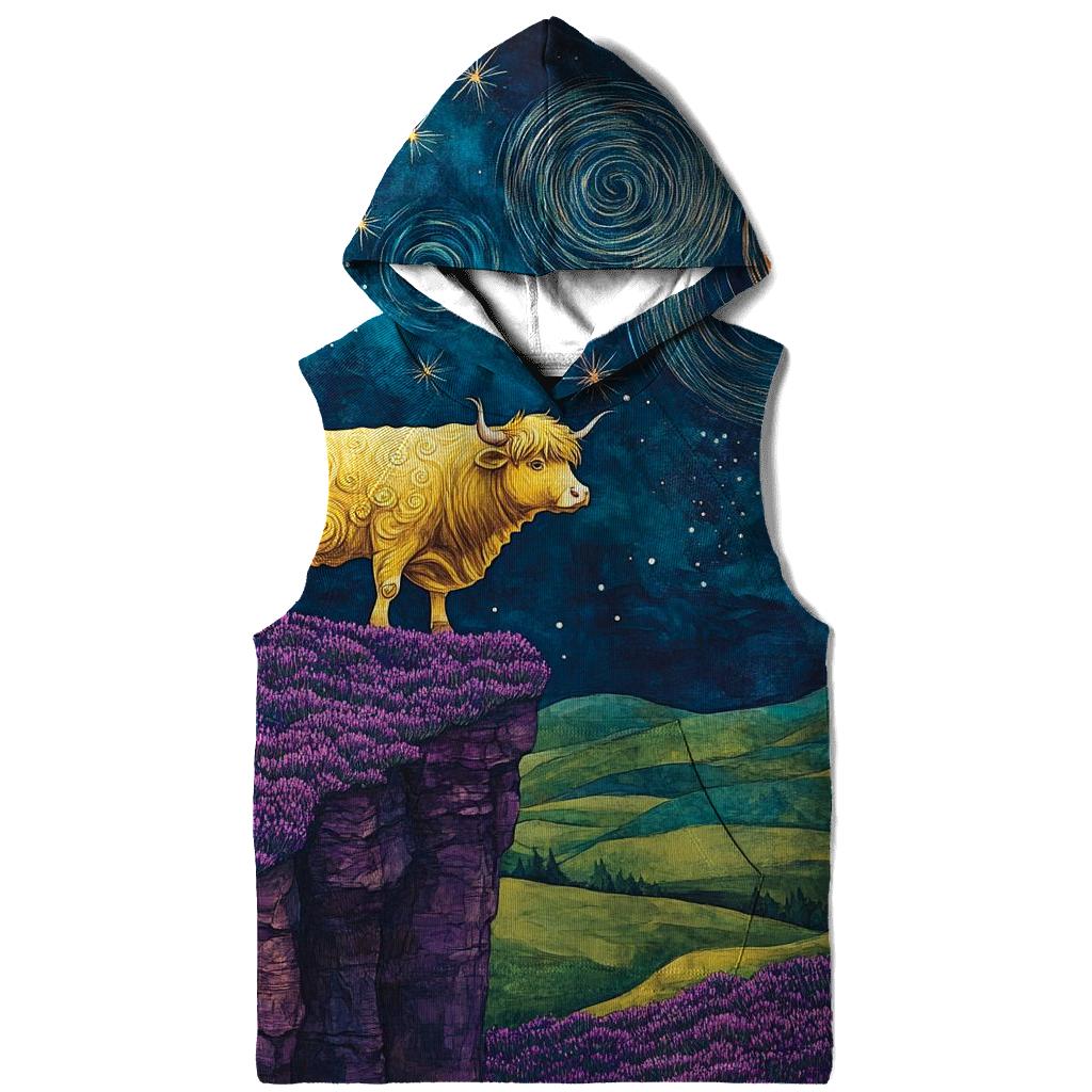 Highland Cow At The Edge Of The Galaxy Glen zip-up hoodies