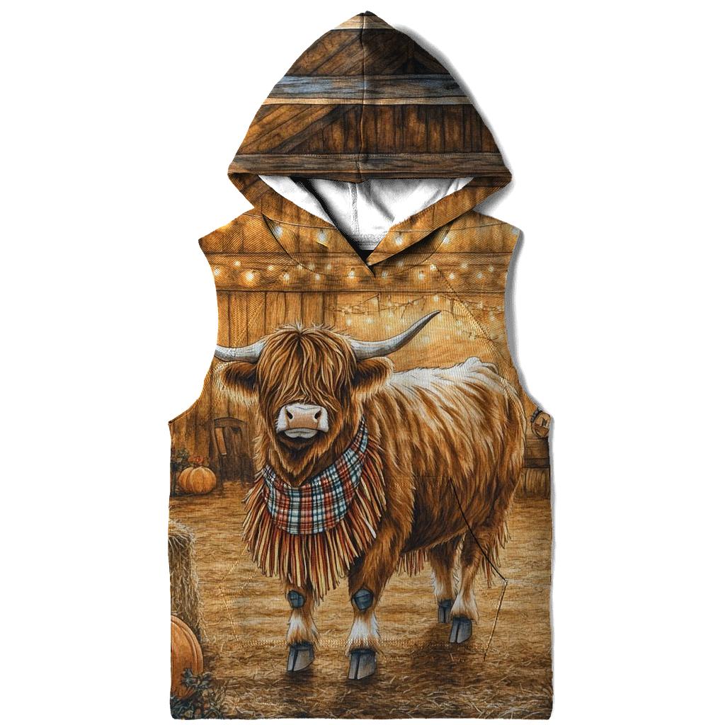 Harvest Barn Dance Highland Cow Celebration hoodie designs