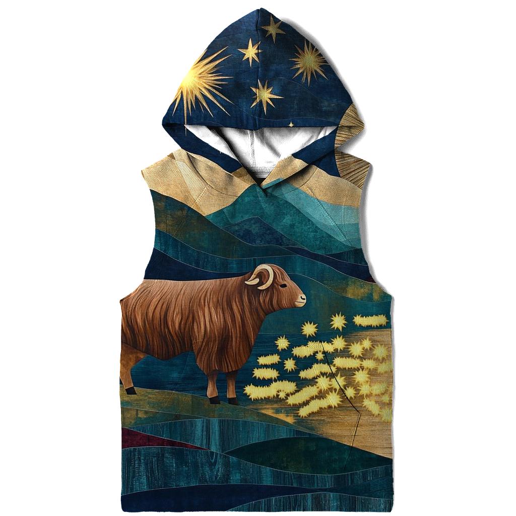 Highland Cow Shepherd Of The Shooting Stars hoodie designs