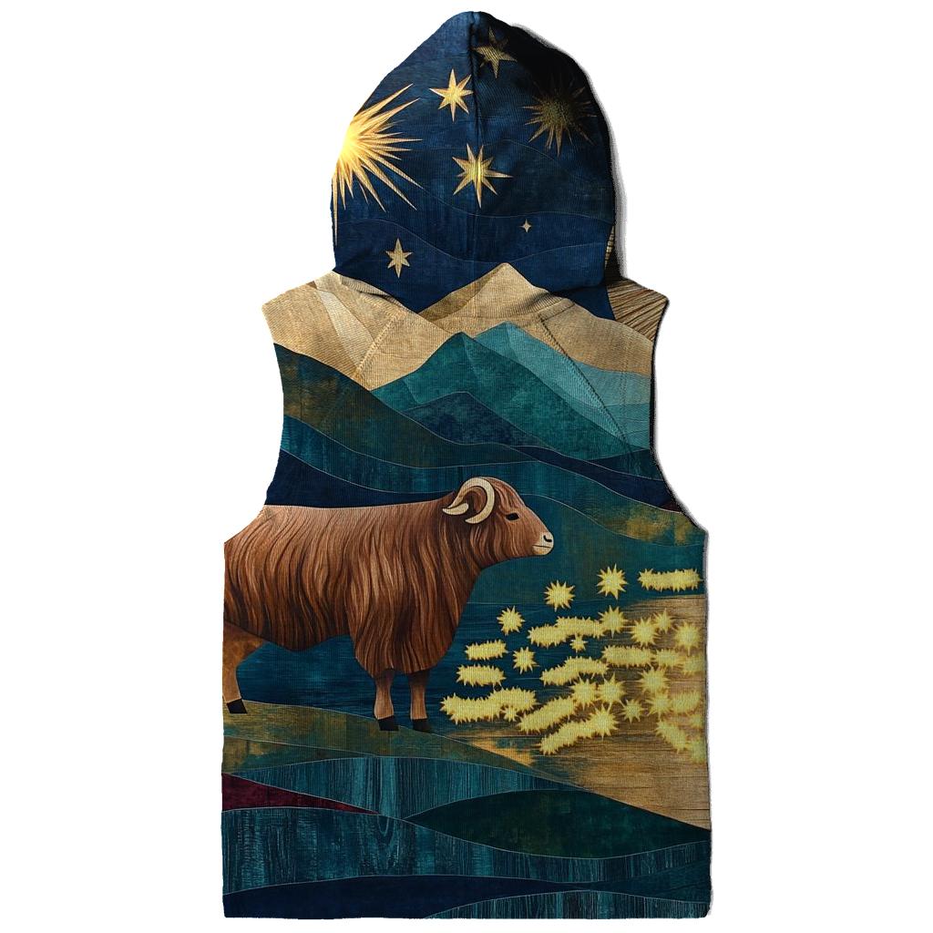 Highland Cow Shepherd Of The Shooting Stars hoodie designs