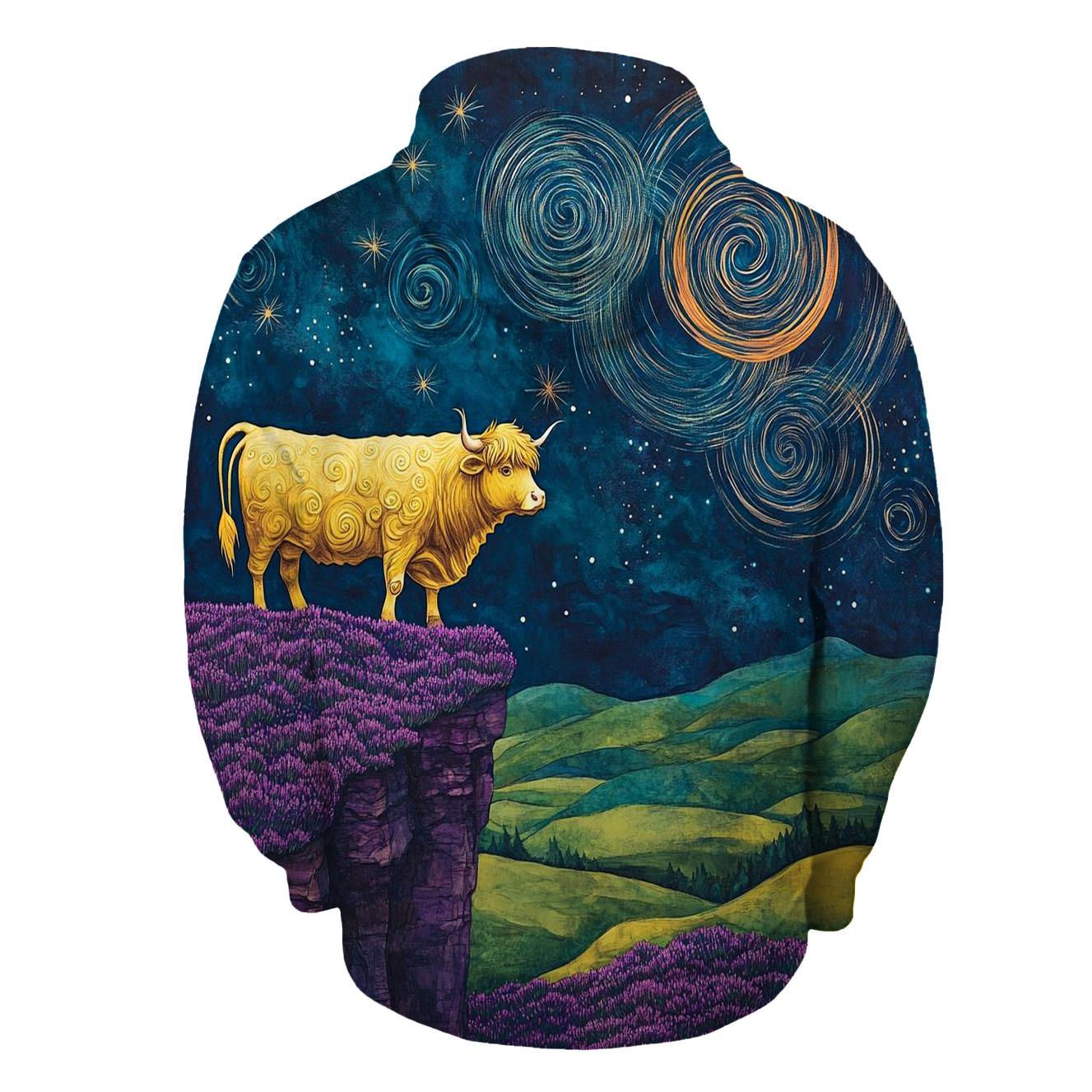 Highland Cow At The Edge Of The Galaxy Glen hoodie trends