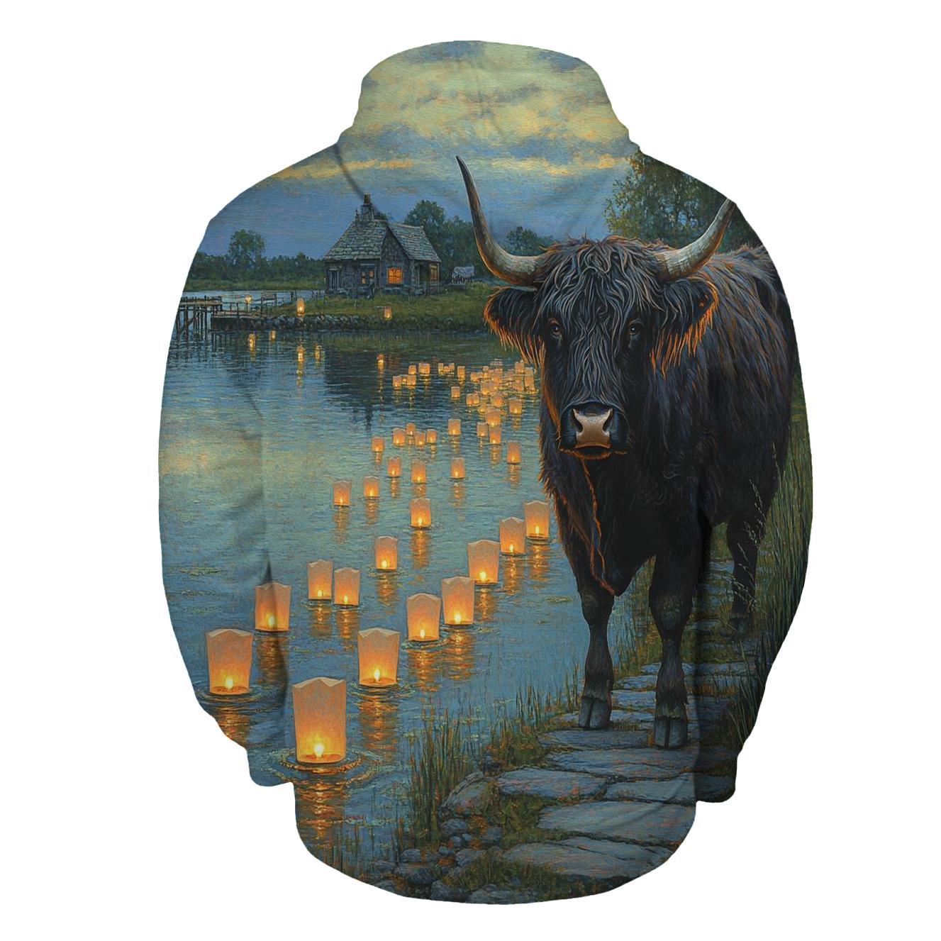 Highland Cow Keeper Of The Loch Lights hoodie trends