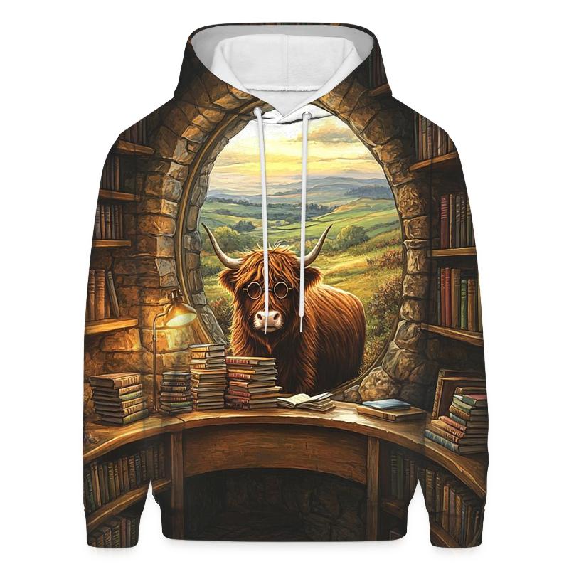 Highland Cow Librarian Of The Glen hoodie trends