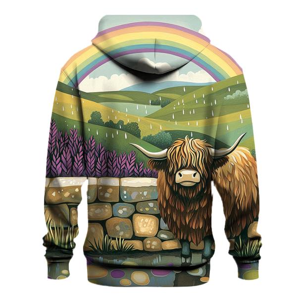 Highland Cow Rainbow After The Storm hoodie trends