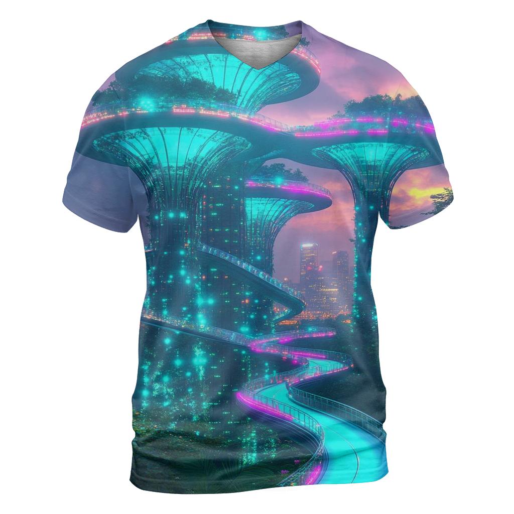 Supertree Grove - Singapore designer pattern shirts