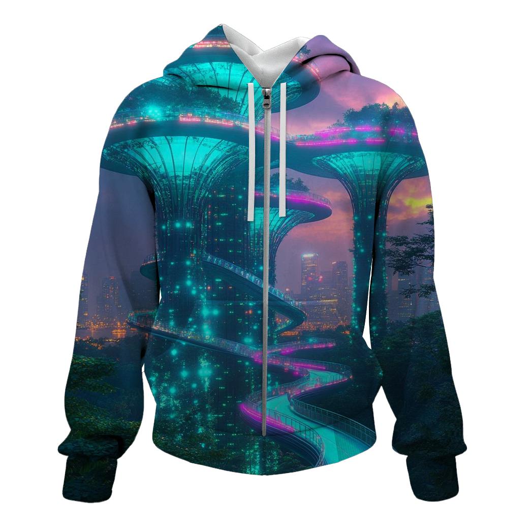 Supertree Grove - Singapore printed hoodies