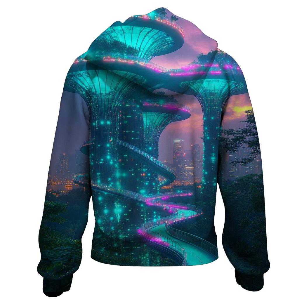 Supertree Grove - Singapore printed hoodies