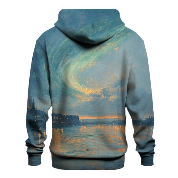 JMW Turner Inspired Aurora Citylights River hoodie designs