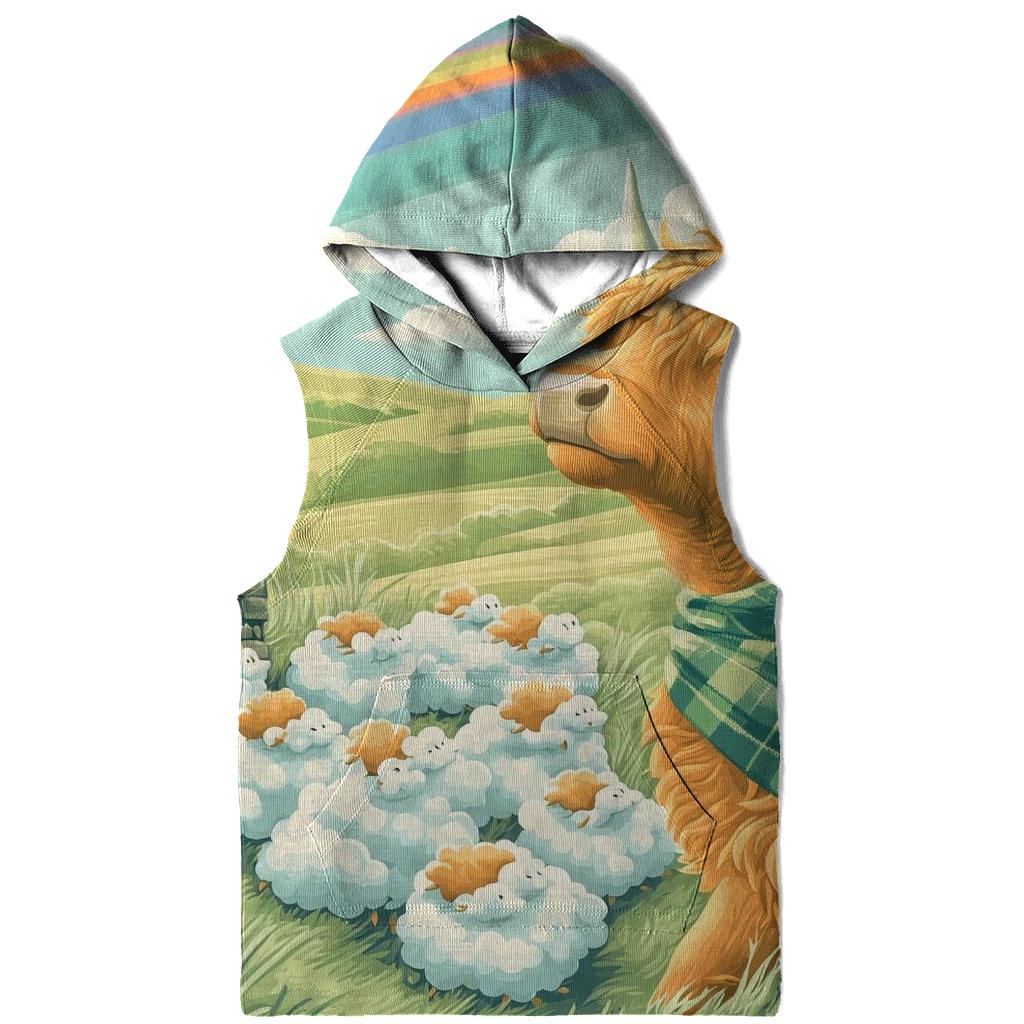 Cloud Shepherd Highland Cow zip-up hoodies