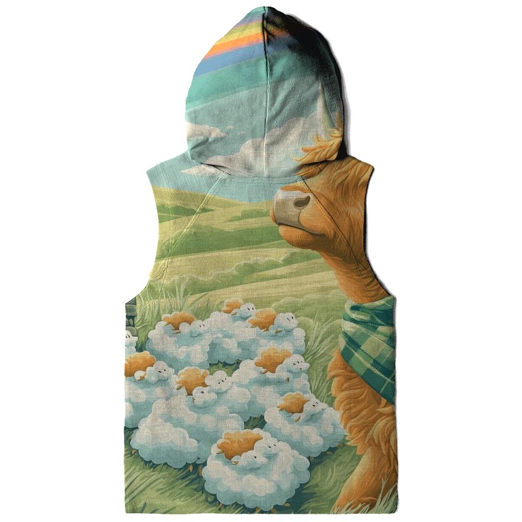 Cloud Shepherd Highland Cow zip-up hoodies