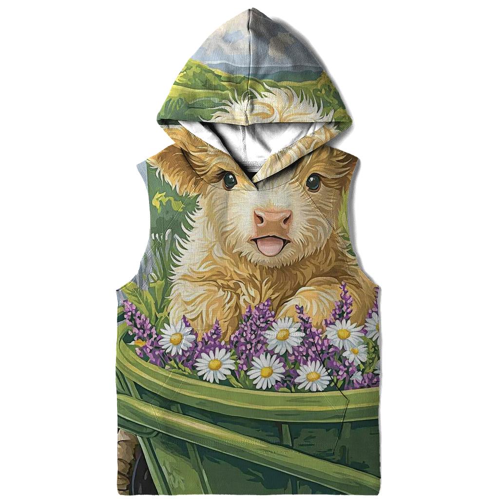 Highland Cow Garden Wheelbarrow designer hoodies