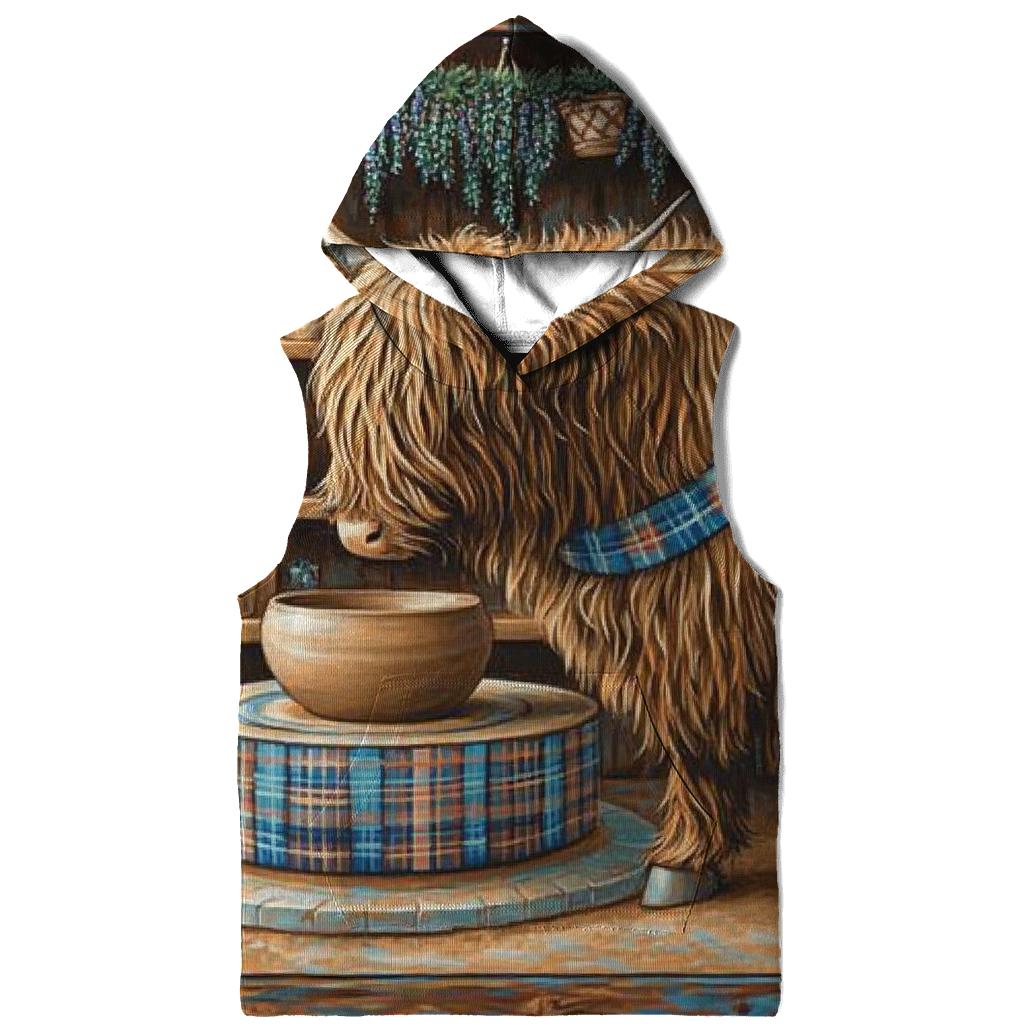 Highland Cow Pottery Studio heavyweight hoodies