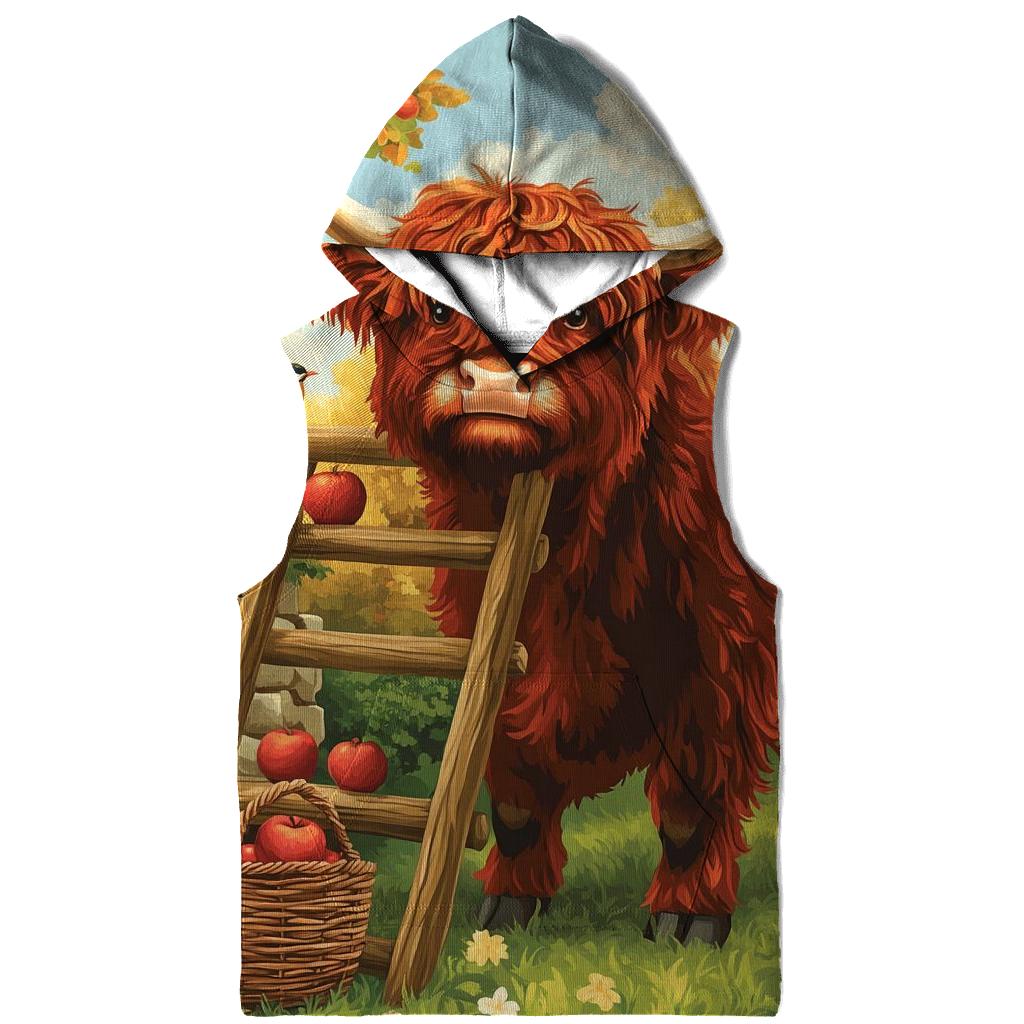 Highland Cow Orchard Ladder Helper lightweight hoodies