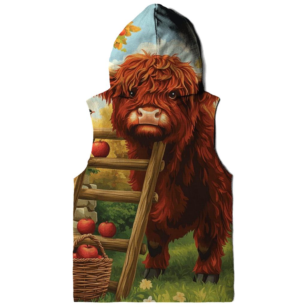 Highland Cow Orchard Ladder Helper lightweight hoodies