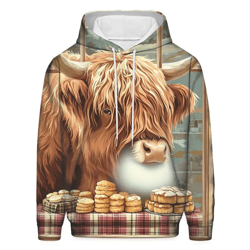 Highland Cow Bakery Window hoodie trends