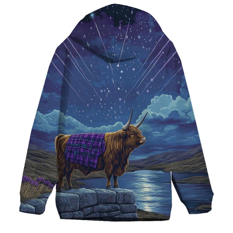Highland Cow Stargazer On The Wall hoodie designs