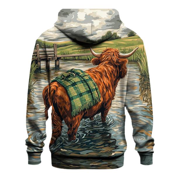 River Ford Highland Cow Guide zip-up hoodies