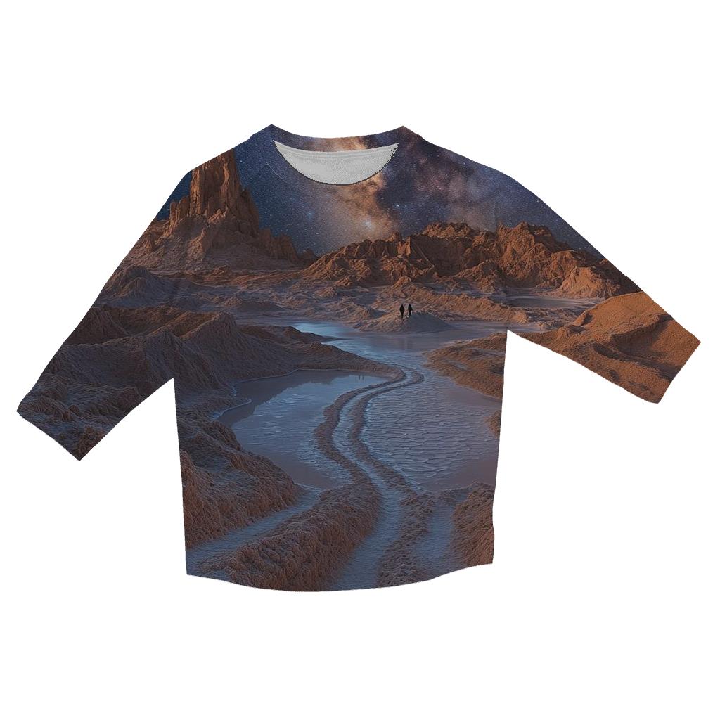 Atacama Desert Moon Valley San Pedro De Atacama custom 3/4 sleeve shirts