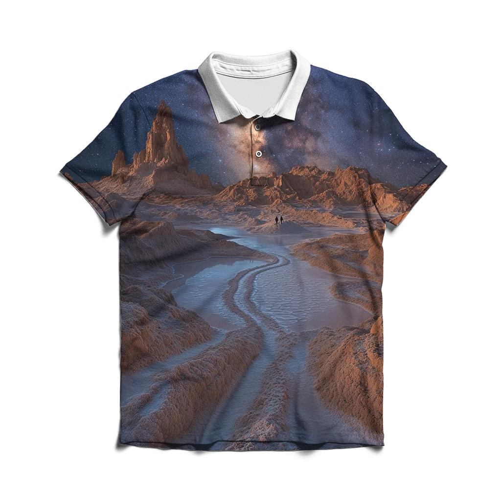 Atacama Desert Moon Valley San Pedro De Atacama casual sports polo shirts