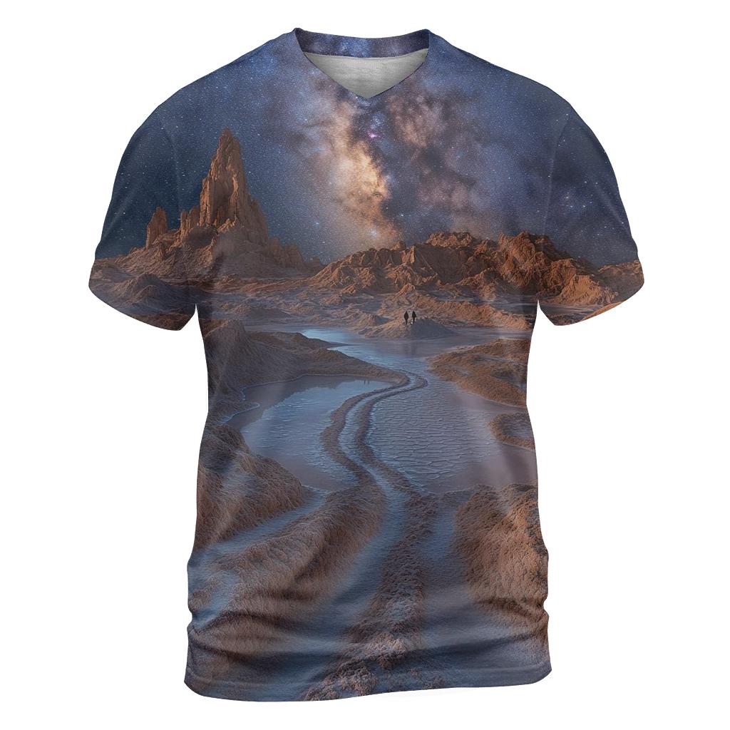 Atacama Desert Moon Valley San Pedro De Atacama designer pattern shirts