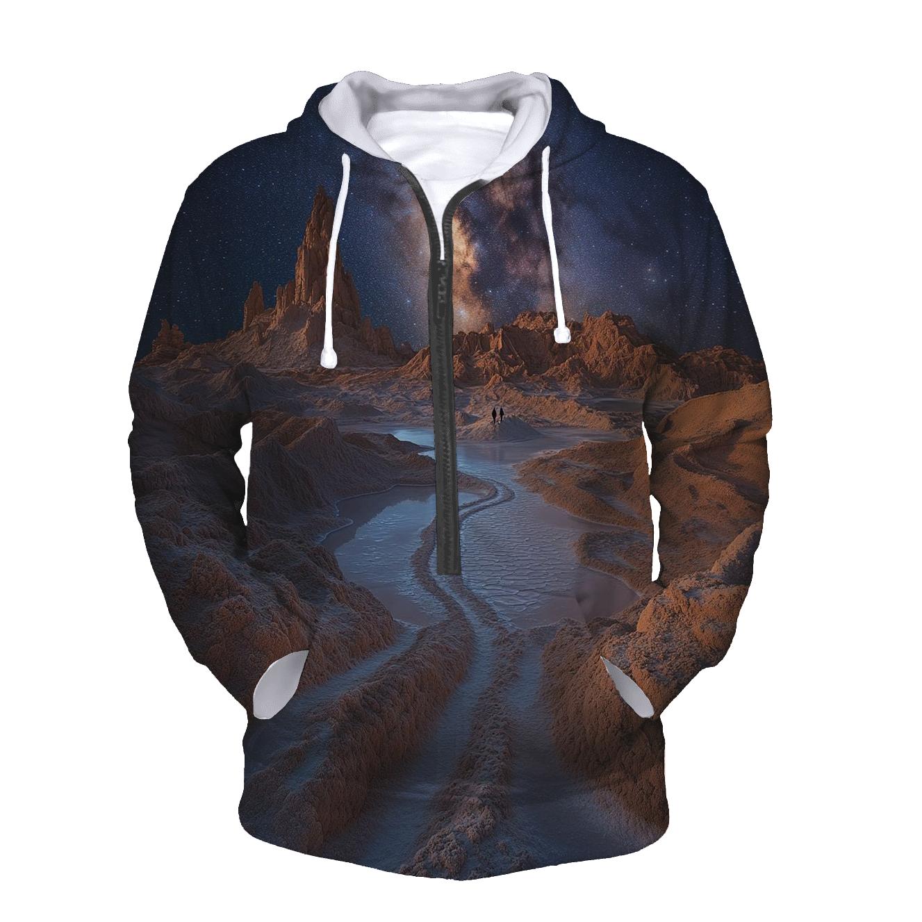Atacama Desert Moon Valley San Pedro De Atacama embroidered hoodies