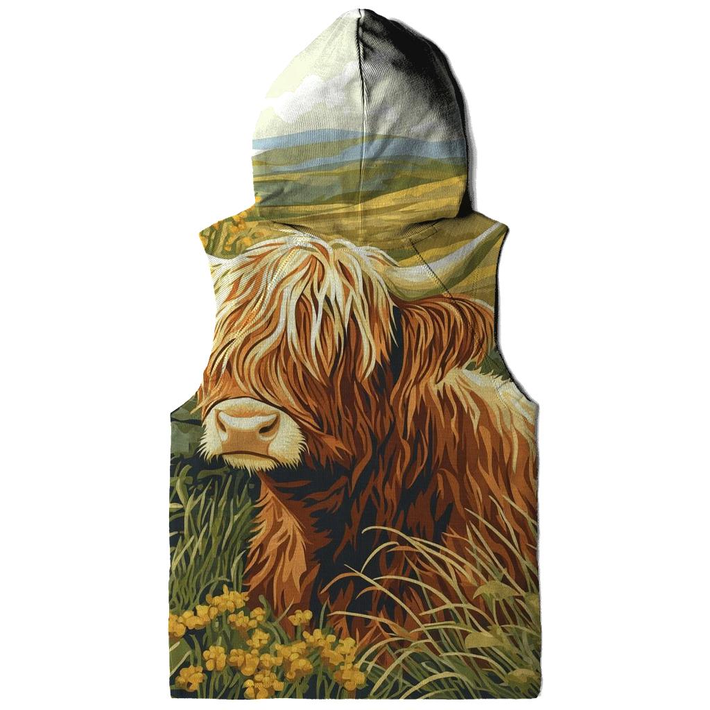 Skylark Serenade Highland Cow Scene hoodie styles
