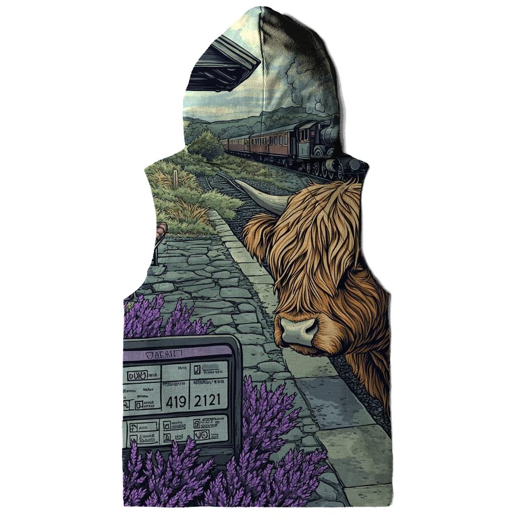 Highland Cow At The Old Railway Halt hoodie trends