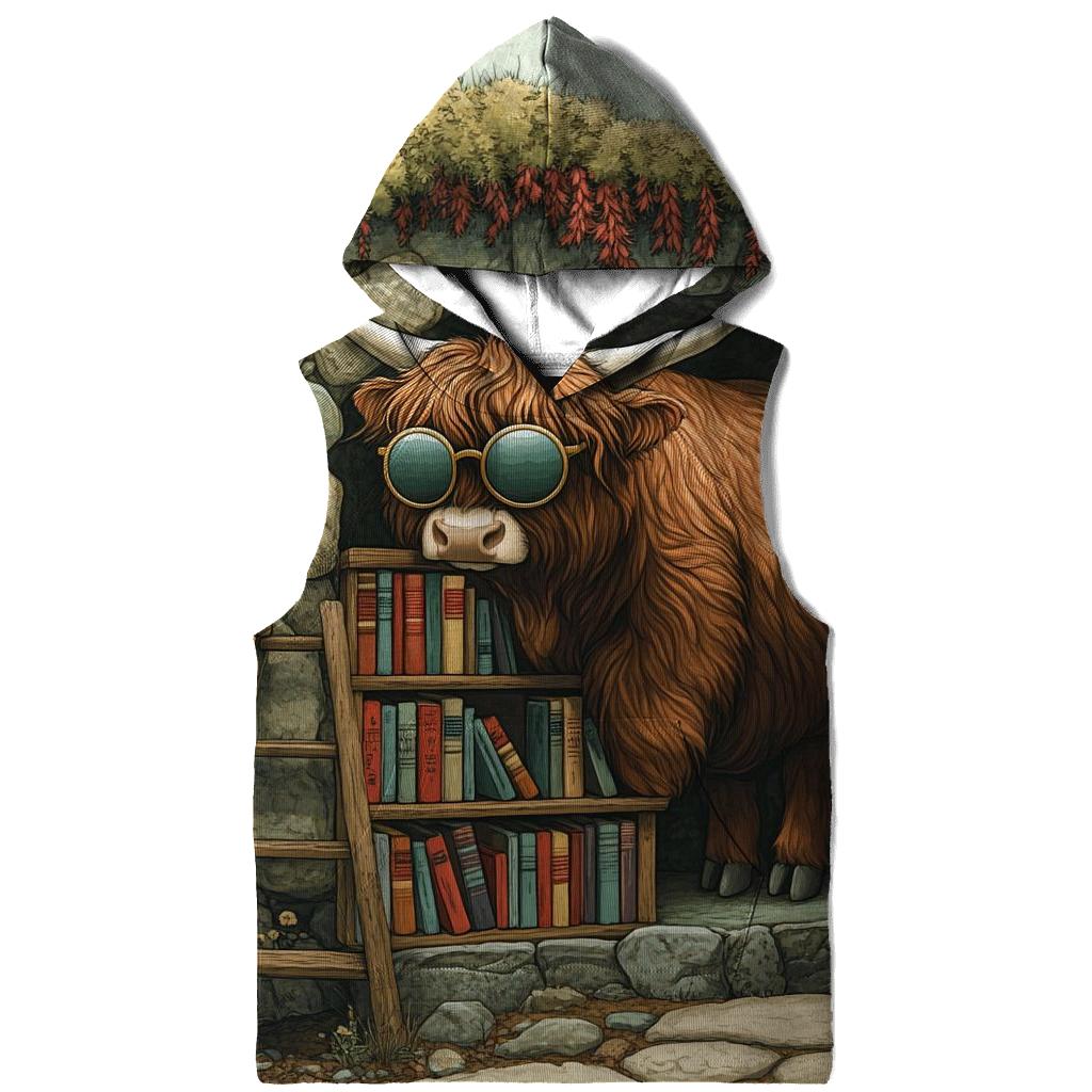 Highland Cow And The Secret Glen Library custom hoodies