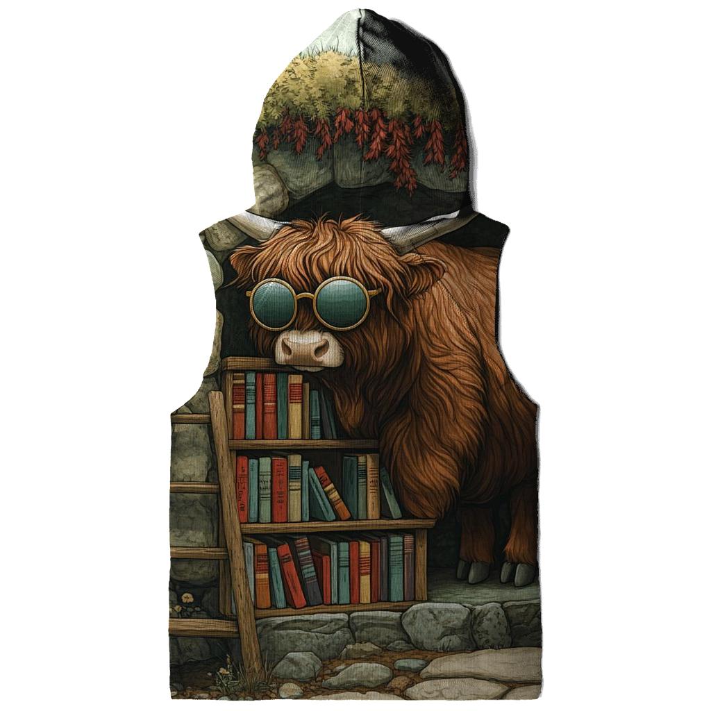 Highland Cow And The Secret Glen Library custom hoodies