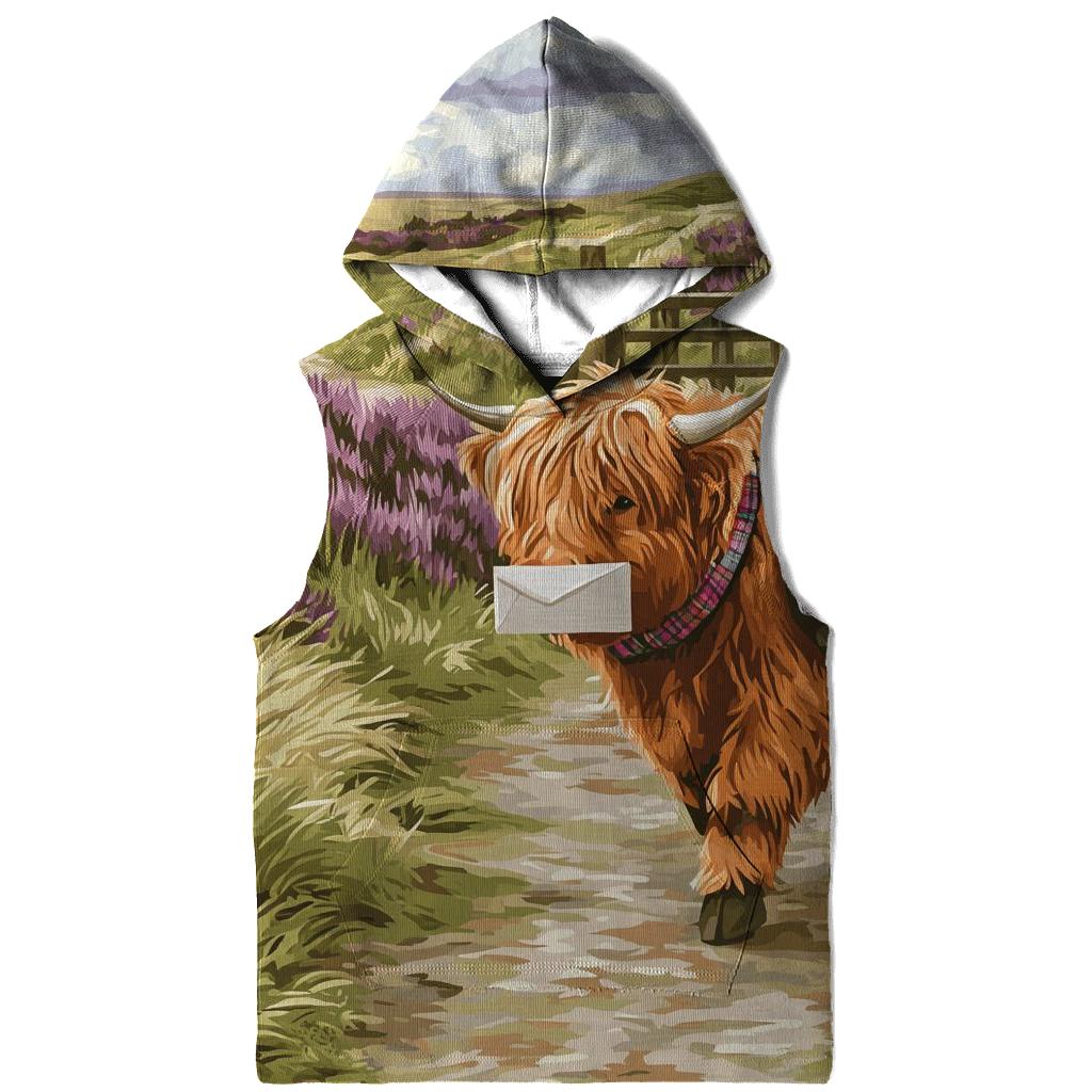 Highland Cow Mail Carrier On The Moor hoodie trends