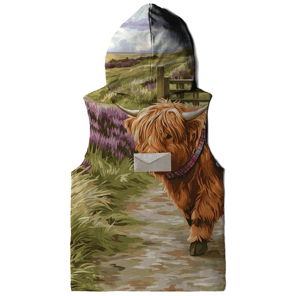 Highland Cow Mail Carrier On The Moor hoodie trends