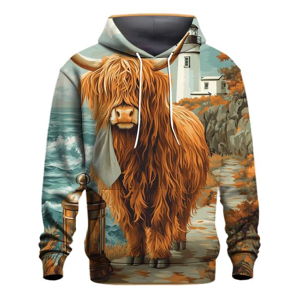 Highland Cow Lighthouse Keeper hoodie designs