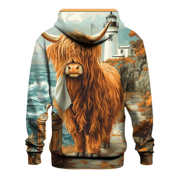 Highland Cow Lighthouse Keeper hoodie designs