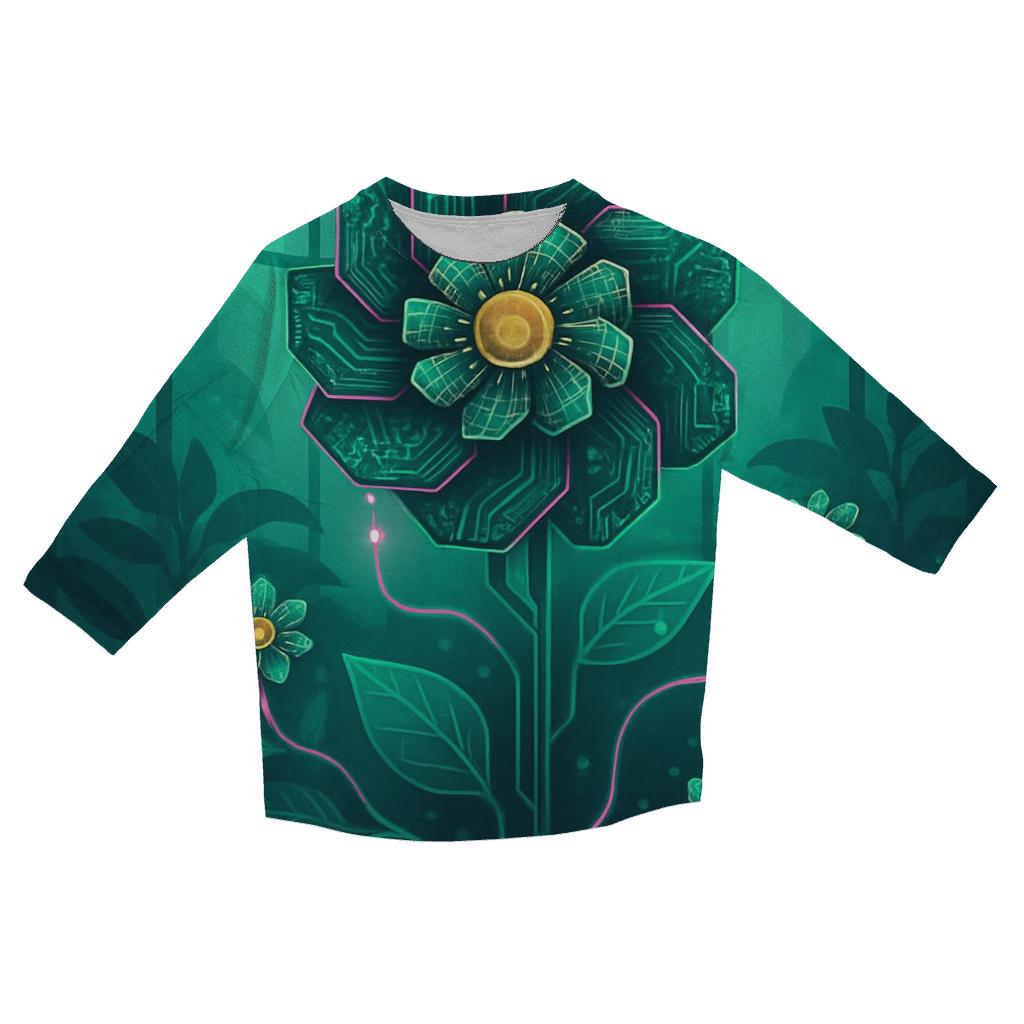 Aurora Circuit Garden designer 3/4 sleeve blouses
