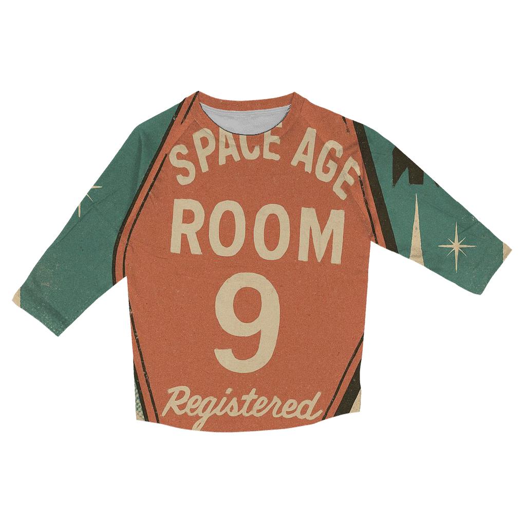 Weathered Space Age Motel Keychain Poster trendy 3/4 sleeve tops