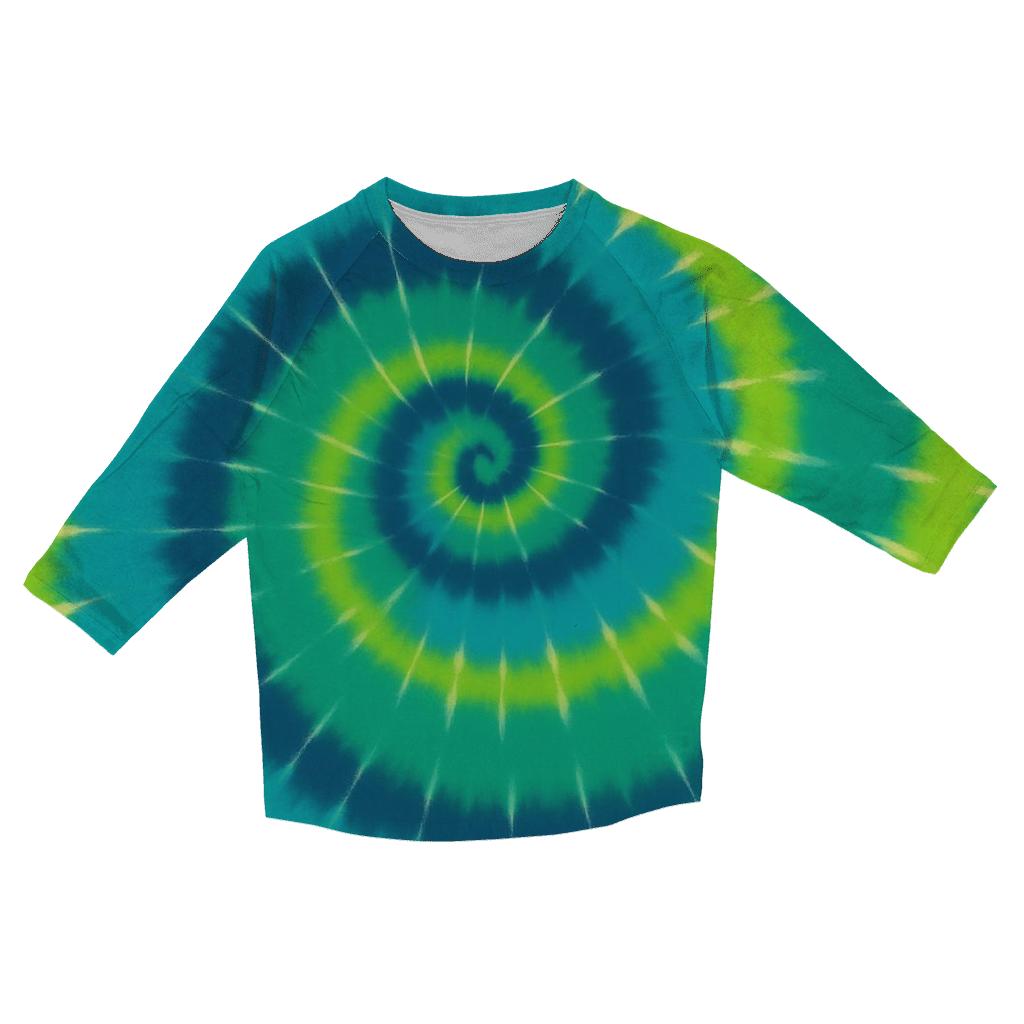 Aurora Spiral Supercluster Overdye designer 3/4 sleeve blouses