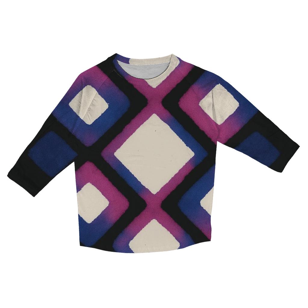 Itajime Eclipse Lattice With Comet Wash fashion 3/4 sleeve shirts