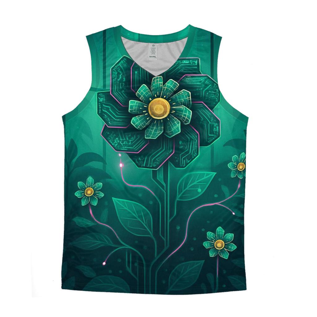 Aurora Circuit Garden trendy fitted tank tops