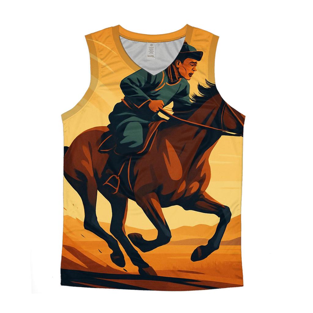 Naadam Horse Racing Horizon personalized athletic tanks