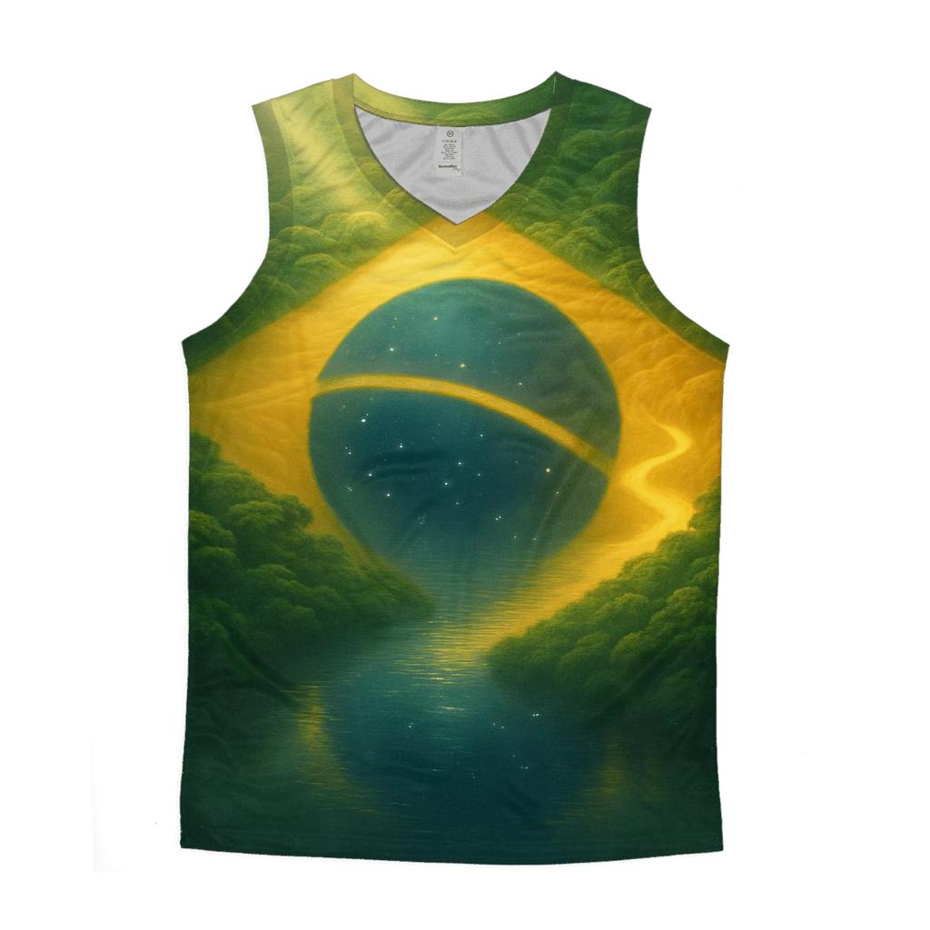 Brazilian Aurora Canopy graphic print tank tops