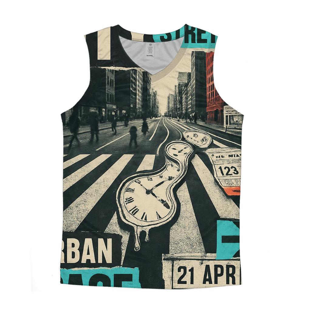 Time Dilation Street Poster Collage trendy fitted tank tops