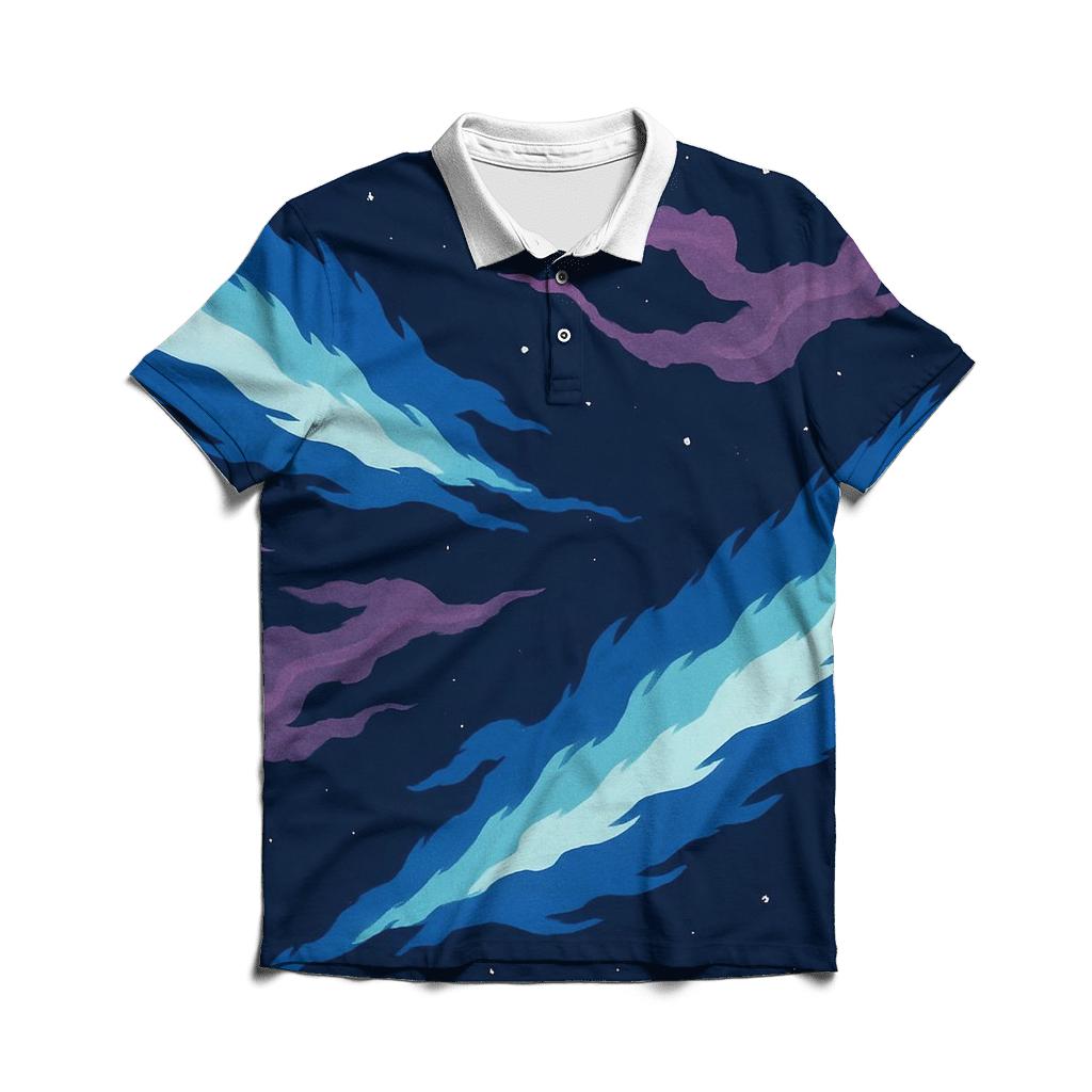 Jet Outflow Chevron Nebula branded logo polo shirts