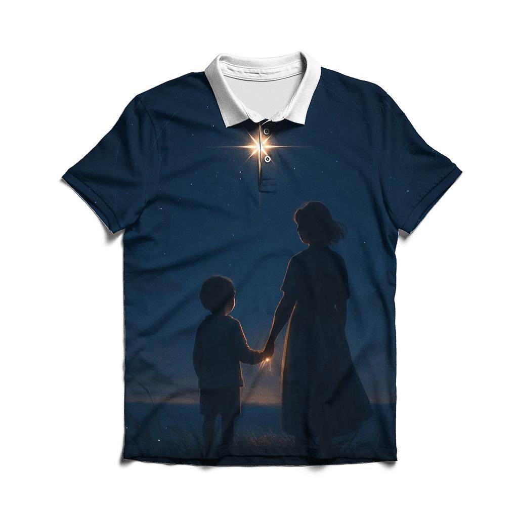 The Quiet North Star A Mother Who Orients The Heart branded logo polo shirts