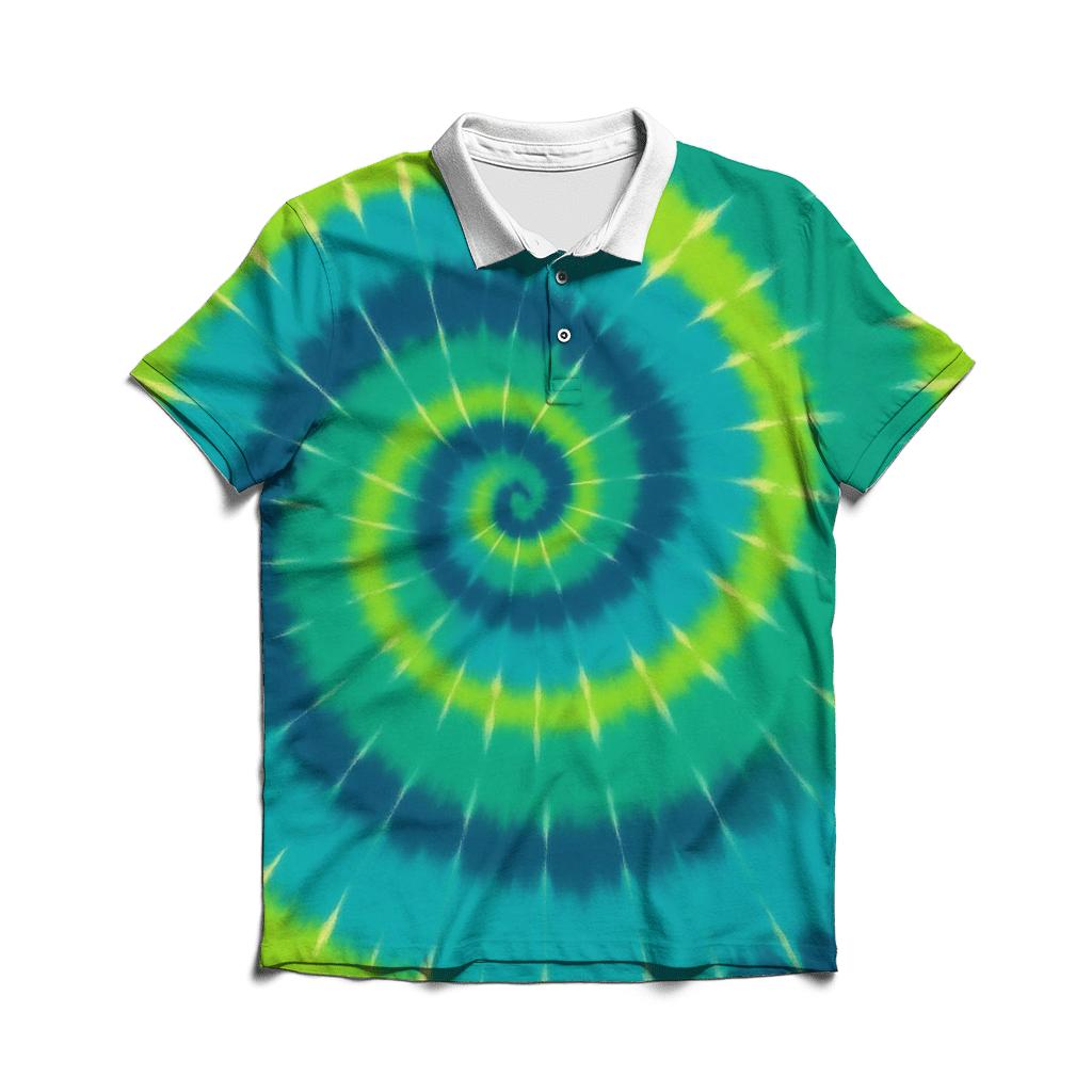 Aurora Spiral Supercluster Overdye classic pique polos