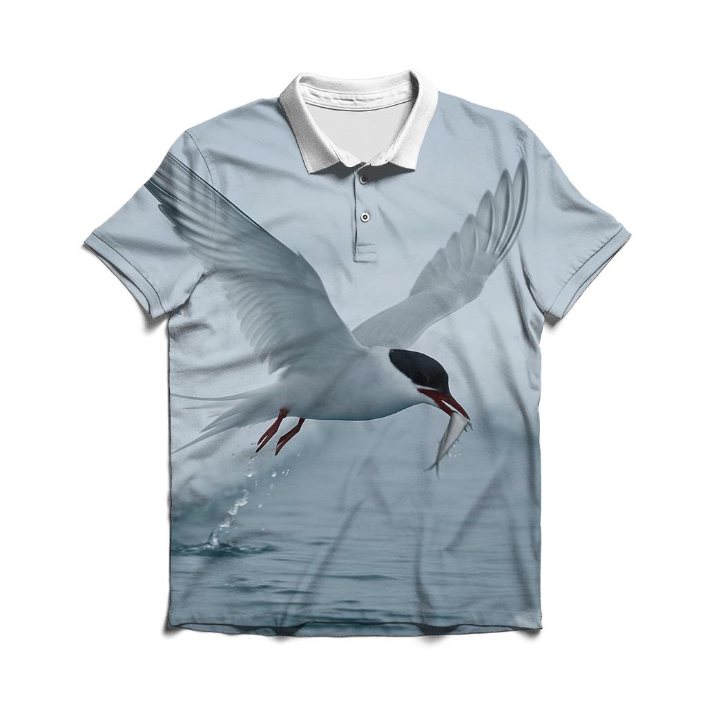 Ice Channel Courier Arctic Tern personalized polo shirts