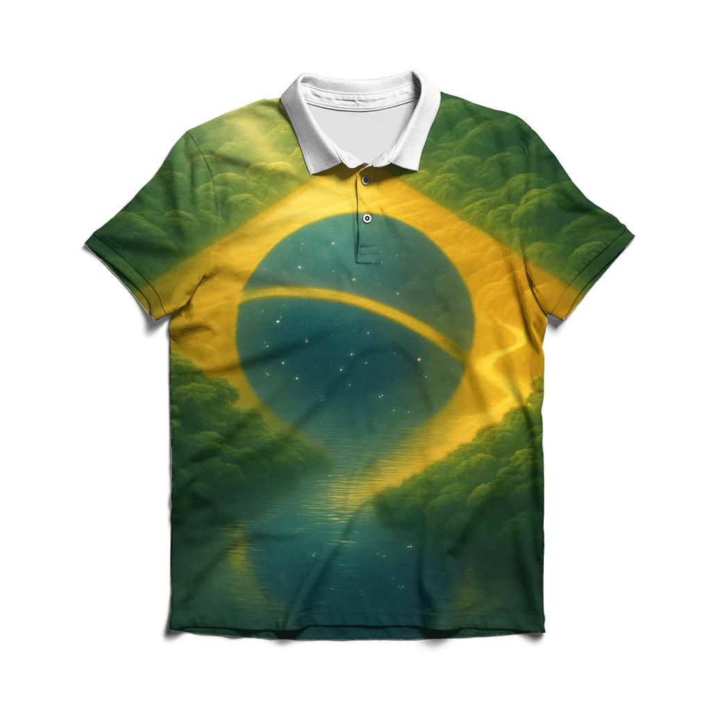 Brazilian Aurora Canopy personalized polo shirts