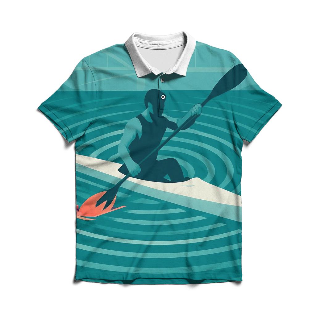 Danube Sprint Canoe Burst custom polo shirts