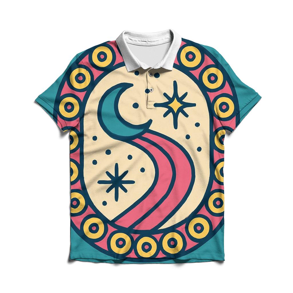 Roller Rink Moonlight Parade premium cotton polo shirts