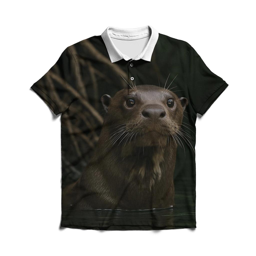 Floodplain Sentinel Giant Otter stylish collar polo tees